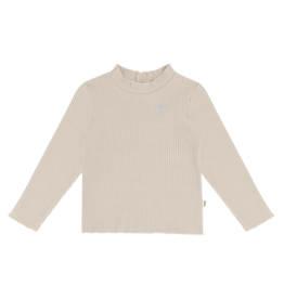 House of Jamie Turtleneck Tee Beige (Rib Fleece)