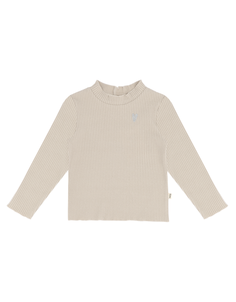 House of Jamie Turtleneck Tee Beige (Rib Fleece)