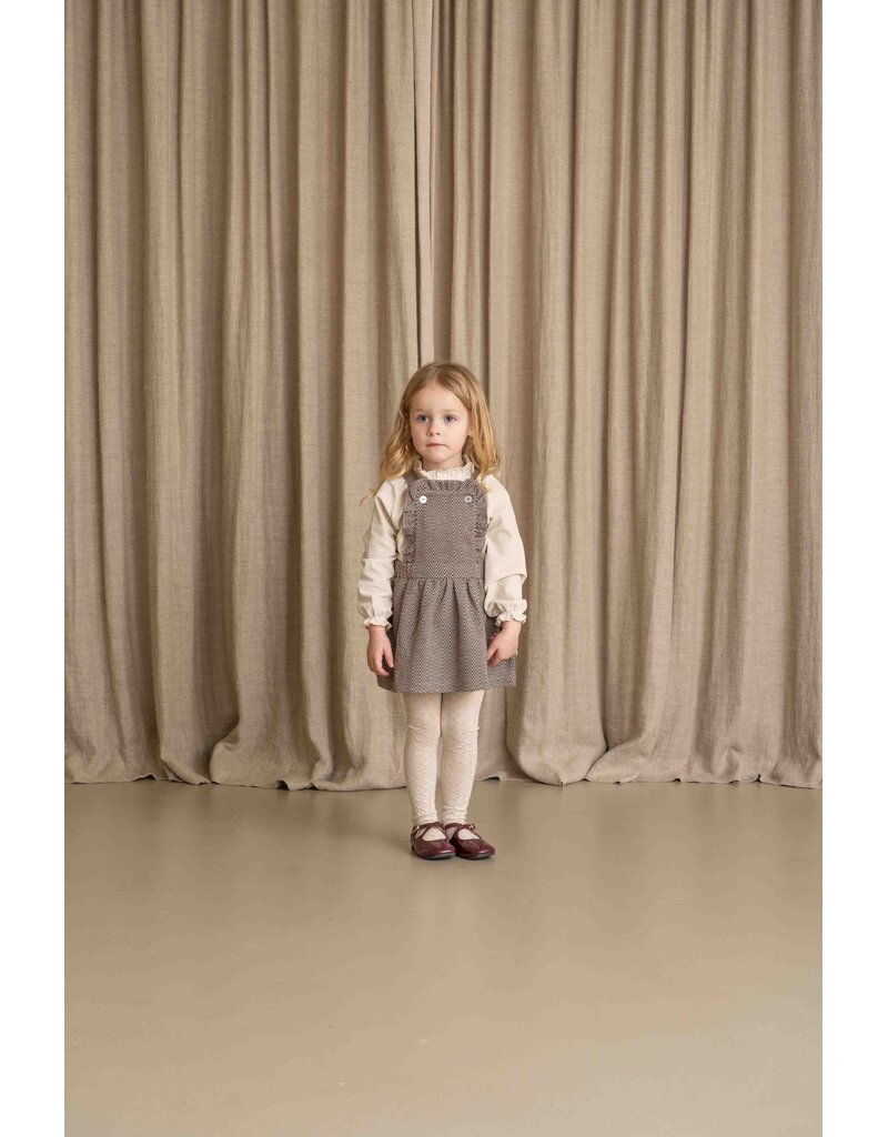 House of Jamie Frill Collar Jumper Sandshell (Rib Velvet)