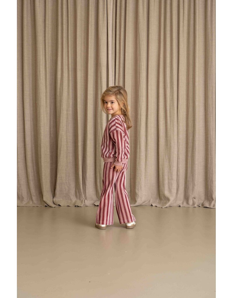 House of Jamie Sweatshirt Ruby Stripes (Velvet)