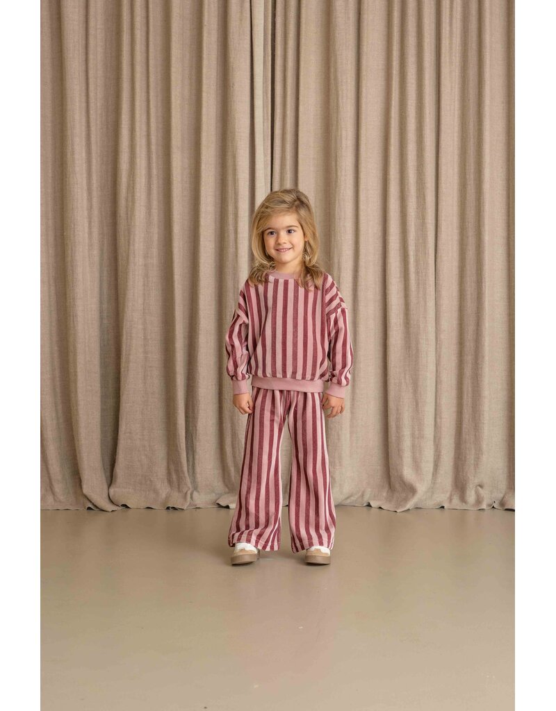 House of Jamie Sweatshirt Ruby Stripes (Velvet)