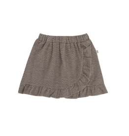 House of Jamie Wrap Skirt Sandshell Zig Zag (Jacquard)