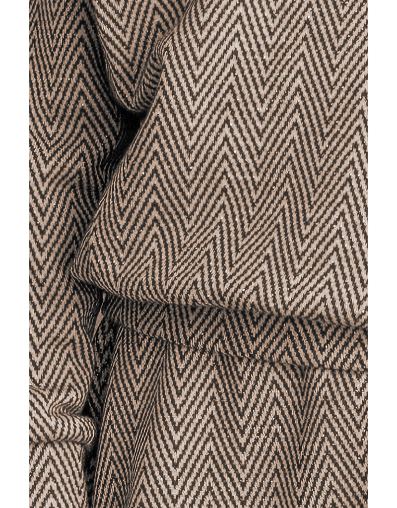 House of Jamie Shoulder Sweater Sandshell Zig Zag (Jacquard)