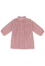 House of Jamie Shirt Collar Dress Mauveglow (Velvet)