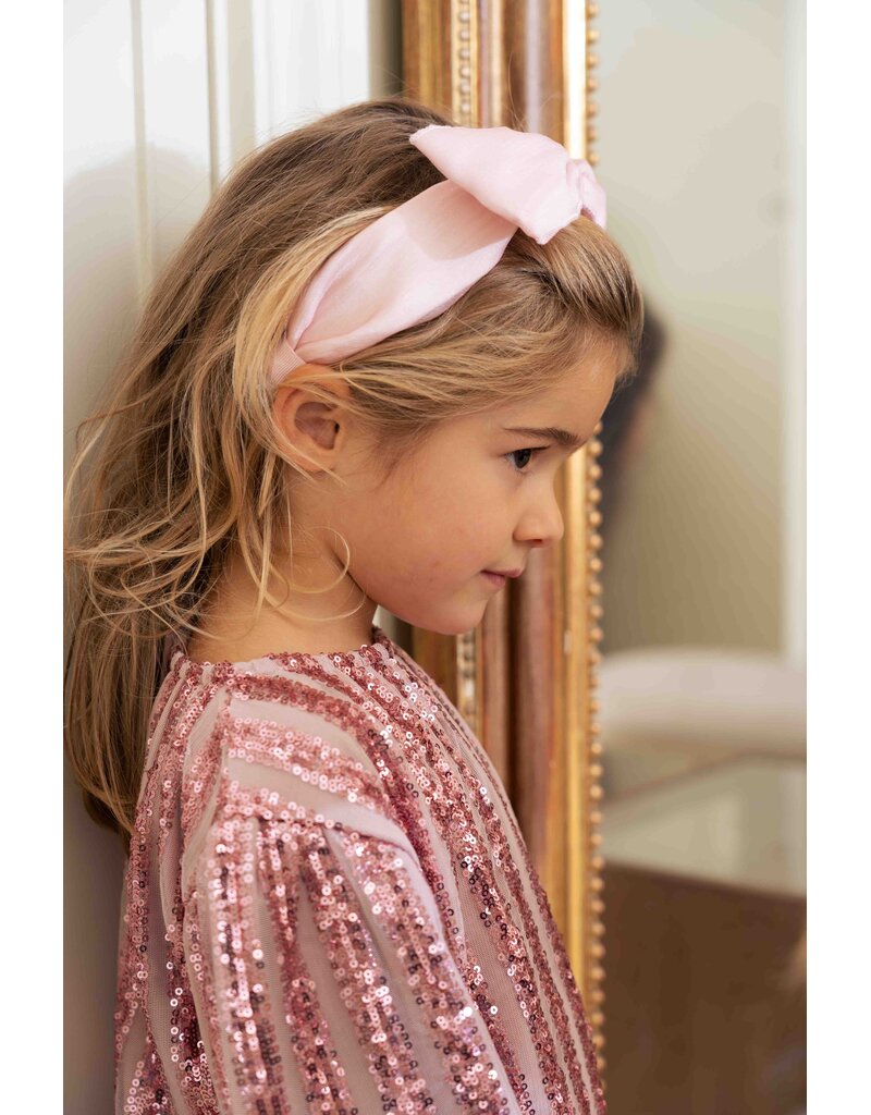 House of Jamie Puff Balloon Sequins Jumper Rose Mauve