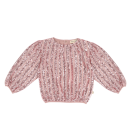 House of Jamie Puff Balloon Sequins Jumper Rose Mauve