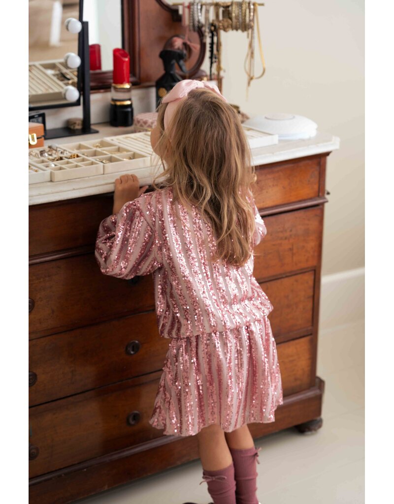 House of Jamie Sequins Skirt Rose Mauve