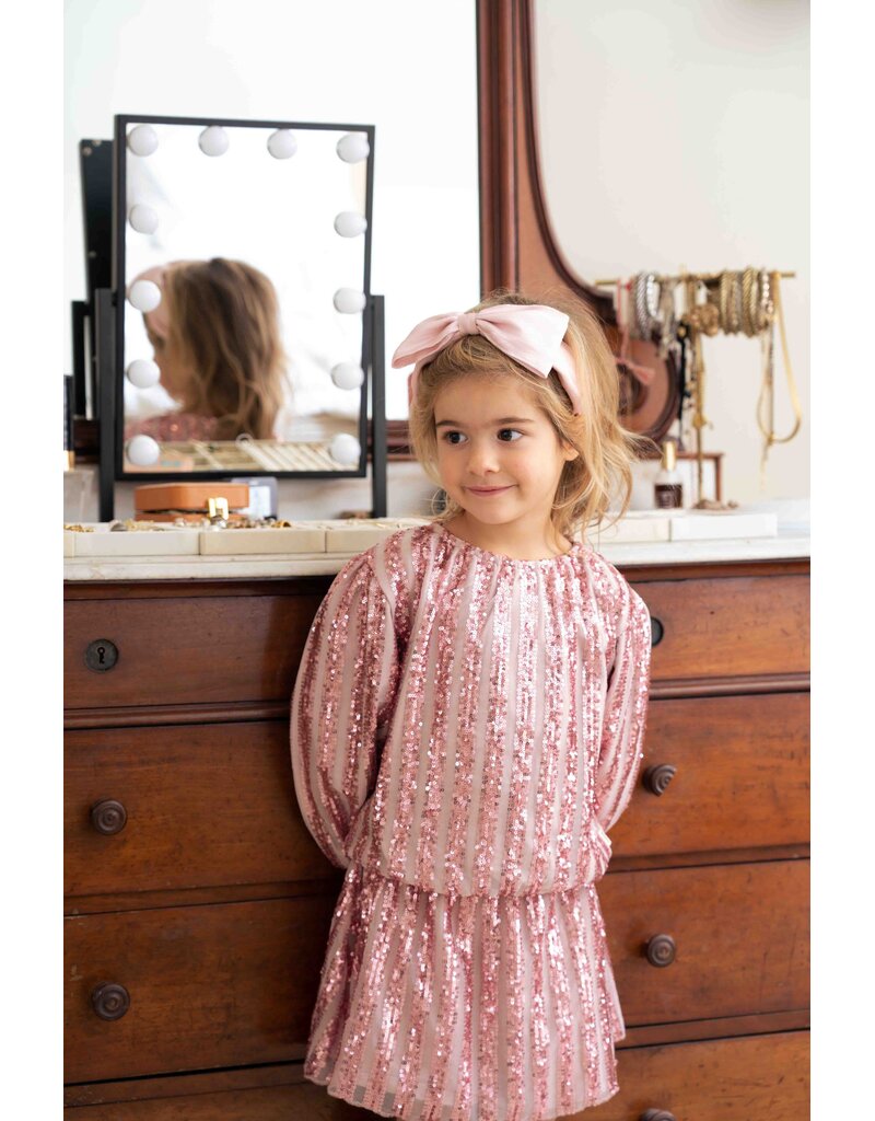 House of Jamie Sequins Skirt Rose Mauve