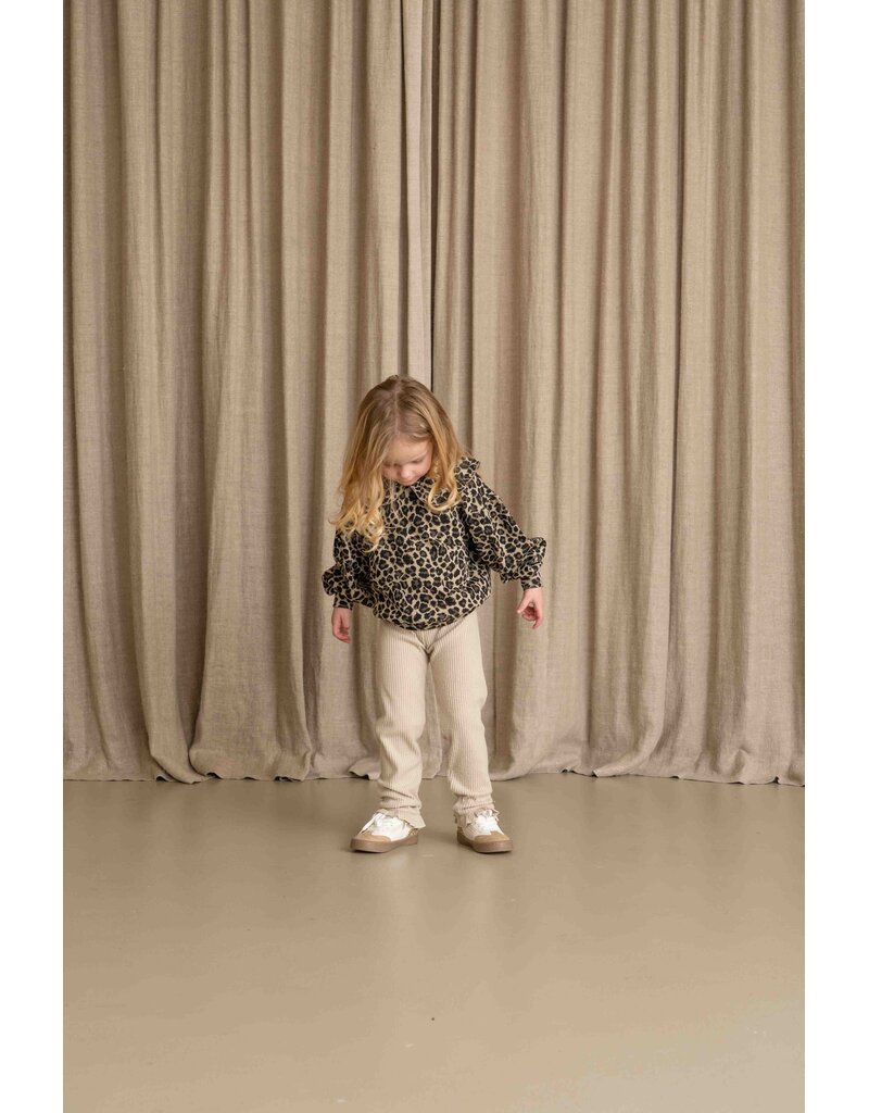 House of Jamie Frill Leggings Beige (Rib Fleece)