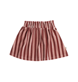 House of Jamie Skater Skirt Ruby Stripes (Velvet)