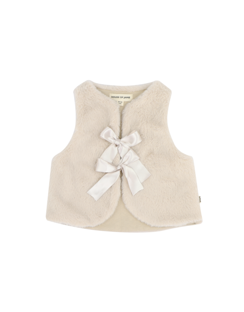 House of Jamie Soft Fur Bodywarmer Marshmellow (Fake Fur)