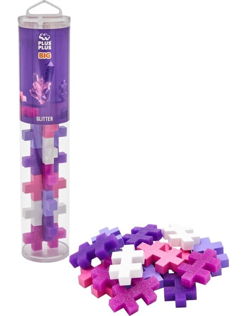 Plus Plus BIG Tube glitter 15 pcs