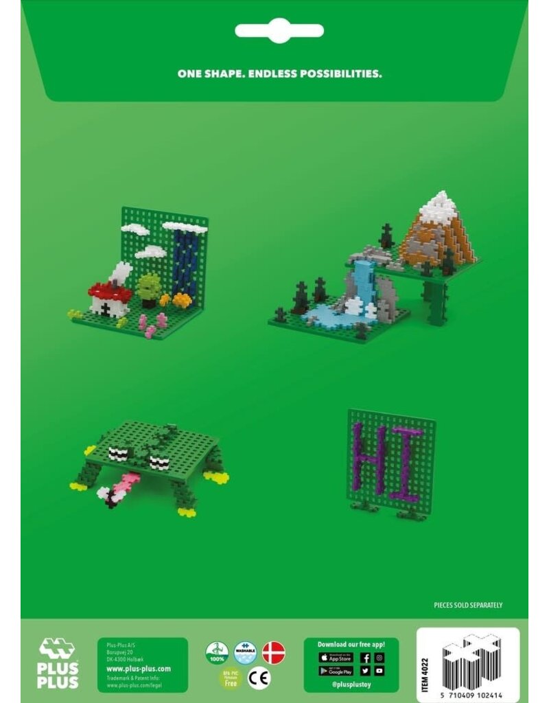 Plus Plus Baseplate Duo Green 2 pcs