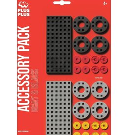 Plus Plus Accessory pack Grey/Black Small and Wheels 26 pcs