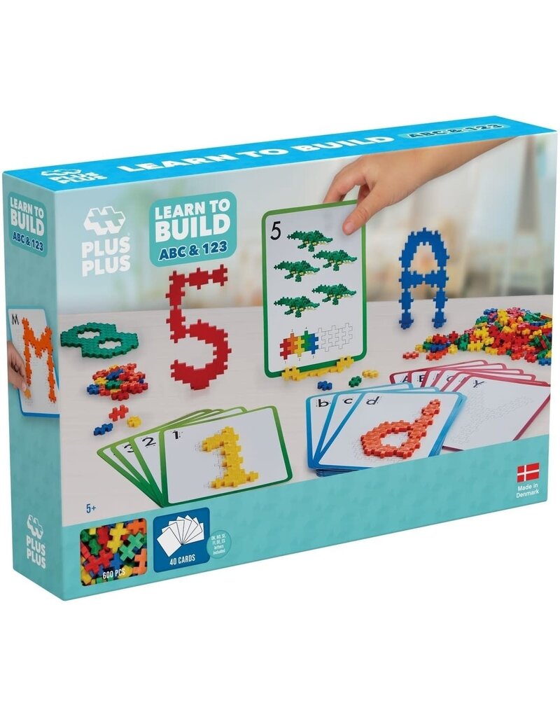 Plus Plus Learn to Build ABC & 123 - 600 pcs
