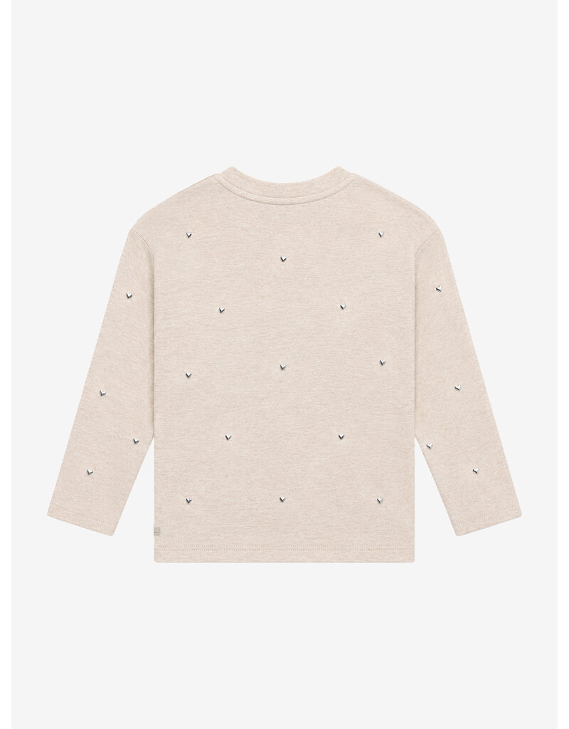Daily Seven T-shirt Longsleeve Studs Mother of Pearl