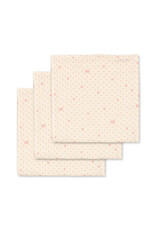 Konges Sløjd 3 Pack Muslin Cloth Cherry Dot
