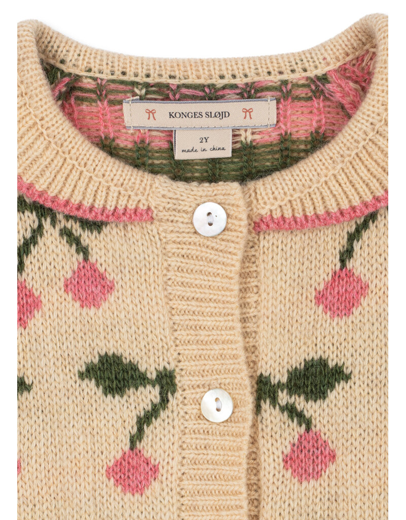 Konges Sløjd Belou Collar Cardigan Cherry