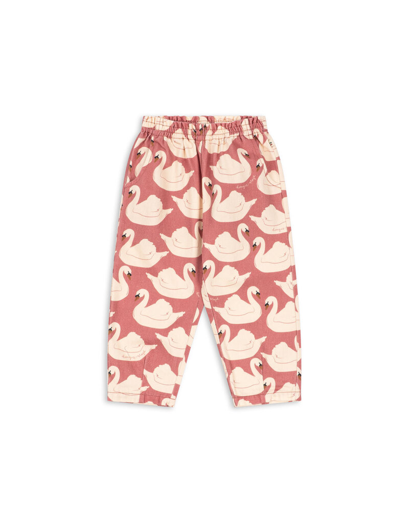 Konges Sløjd Mago Frill Pants Swan Rose