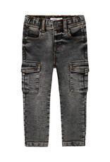 name it Silas Slim Cargo Dark Grey Denim