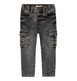 name it Silas Slim Cargo Dark Grey Denim