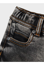 name it Silas Slim Cargo Dark Grey Denim