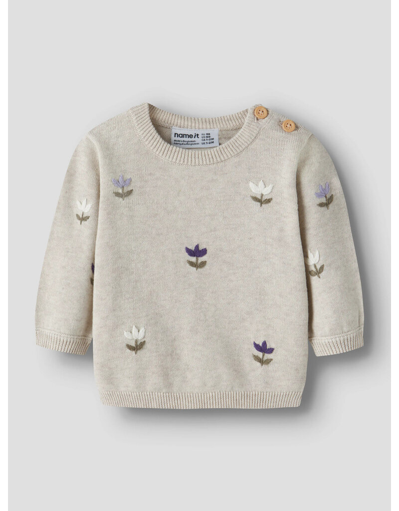 name it Faflow Knit Peyote Melange Flower