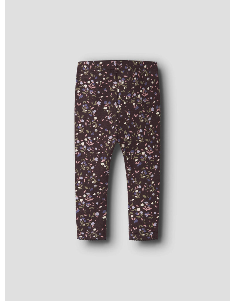 name it Oceana Legging Baby Chocolate Plum