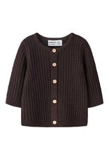 name it Olivar Knit Cardigan Chocolate Plum