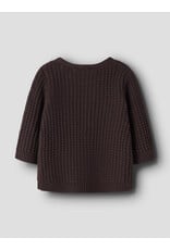 name it Olivar Knit Cardigan Chocolate Plum