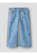 name it Rose Wide Jeans Medium Blue Flower