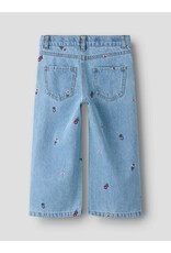 name it Rose Wide Jeans Medium Blue Flower