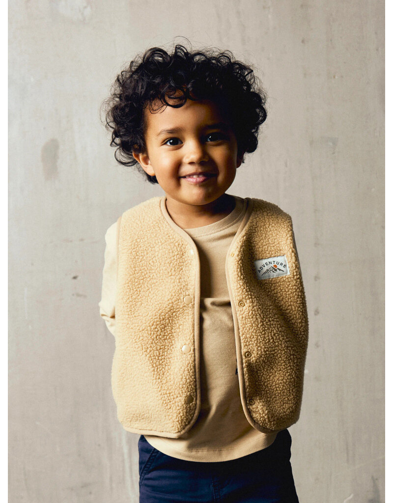 name it Mowe Teddy Vest Sesame