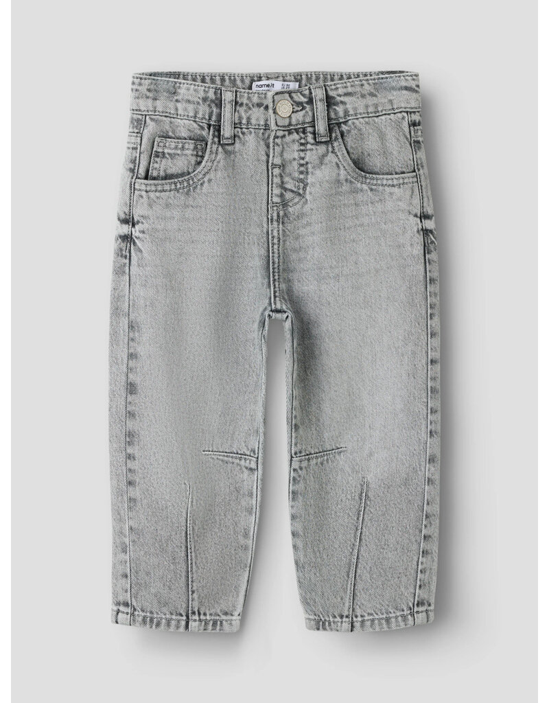 name it Bella Barrel Jeans Medium Grey