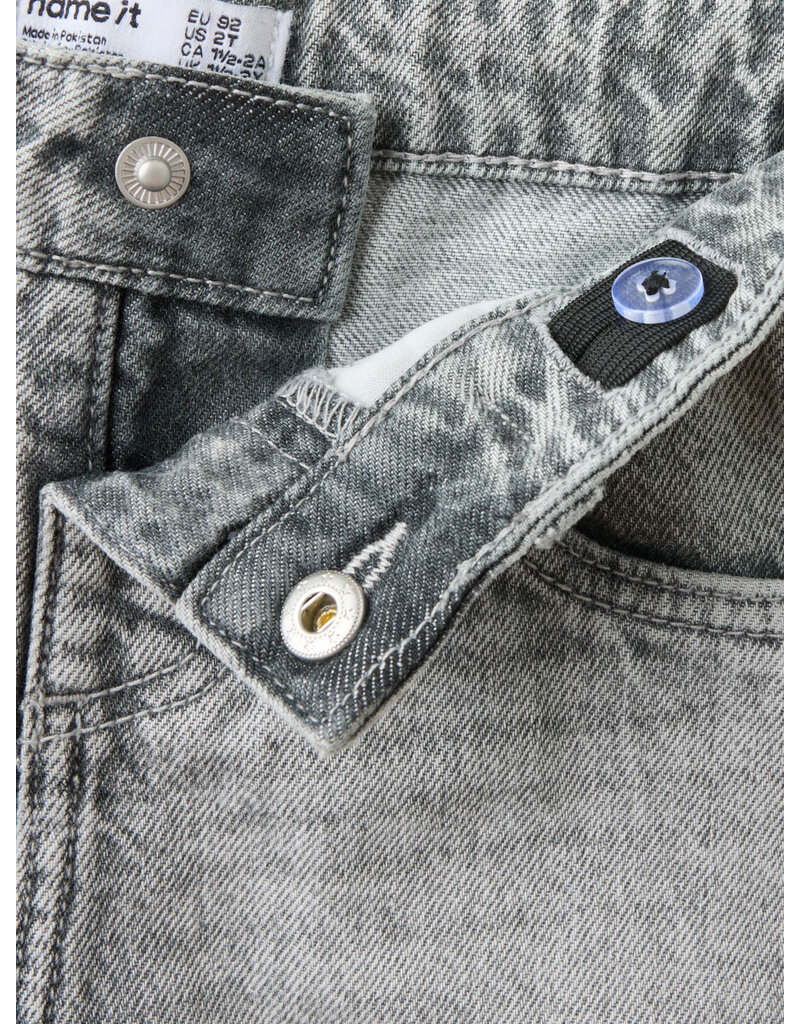 name it Bella Barrel Jeans Medium Grey