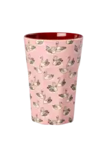 Rice Melamine Cup with Swan Print - Tall - 400 ml