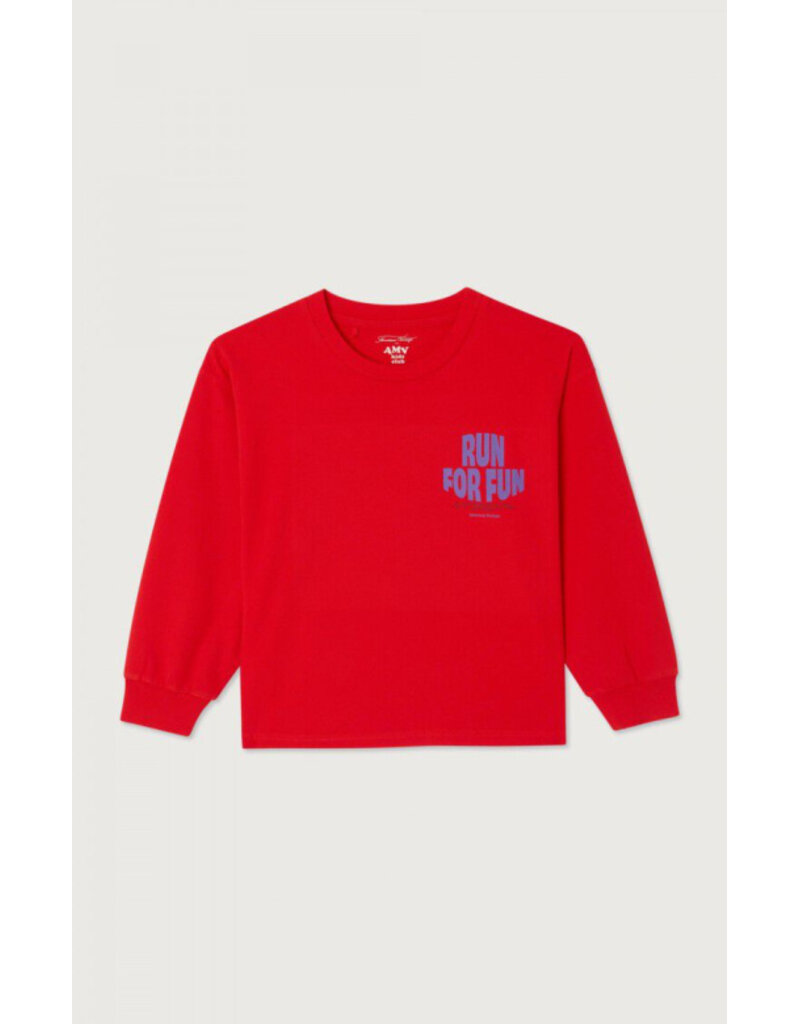American Vintage Fizvalley T-Shirt Longsleeve Fraise Vintage 