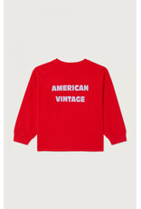American Vintage Fizvalley T-Shirt Longsleeve Fraise Vintage 