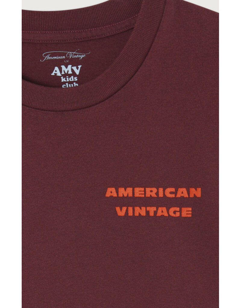 American Vintage Fizvalley T-Shirt Longsleeve Aubergine Vintage