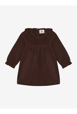 En Fant Dress LS Collar Deep Mahogany