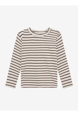 En Fant T-shirt LS Rib Stripe Chestnut