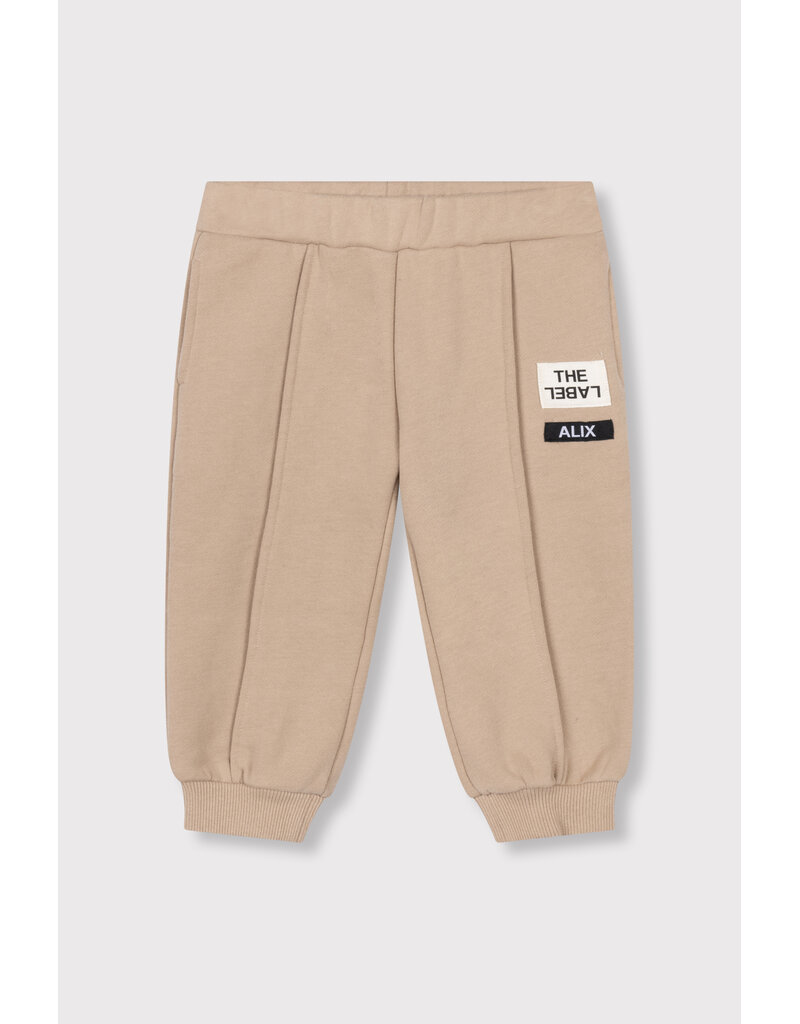 Alix the Label Baby Knitted Pintuck Pants Sand