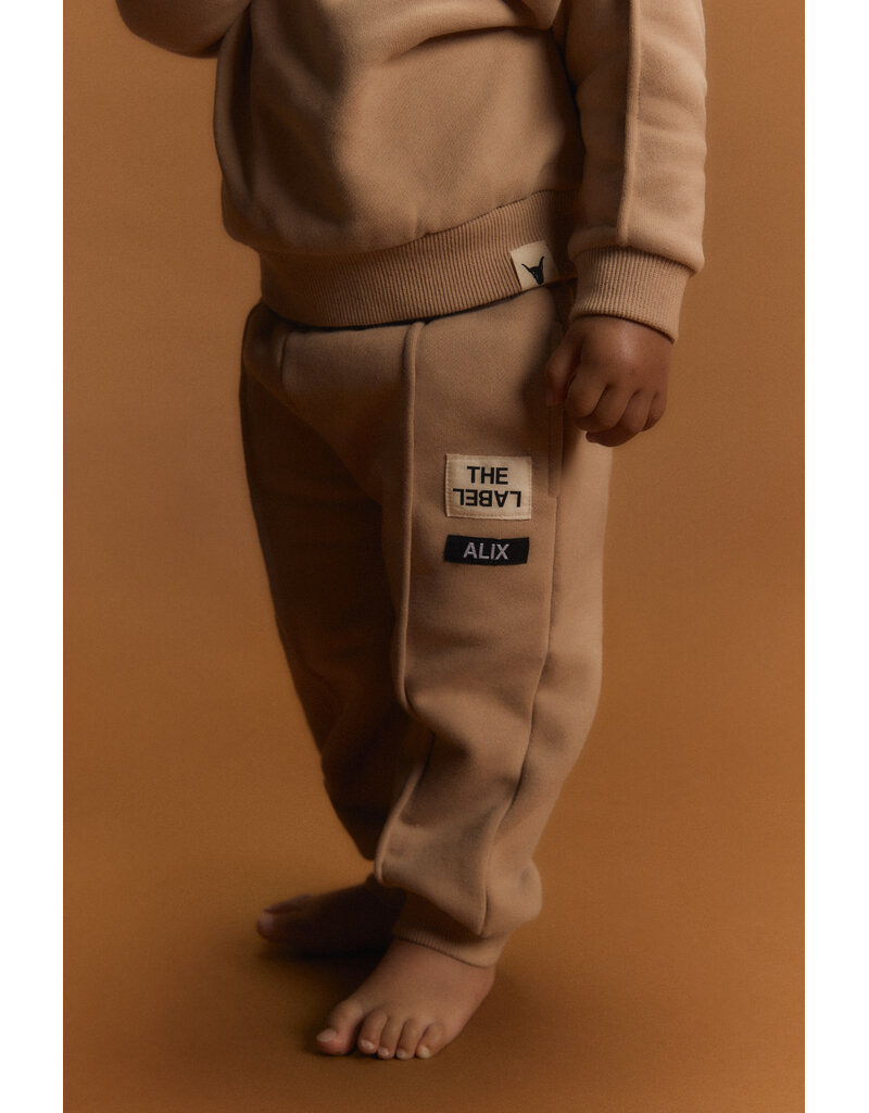 Alix the Label Baby Knitted Pintuck Pants Sand