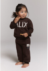Alix the Label Baby Knitted Pintuck Pant Warm Brown