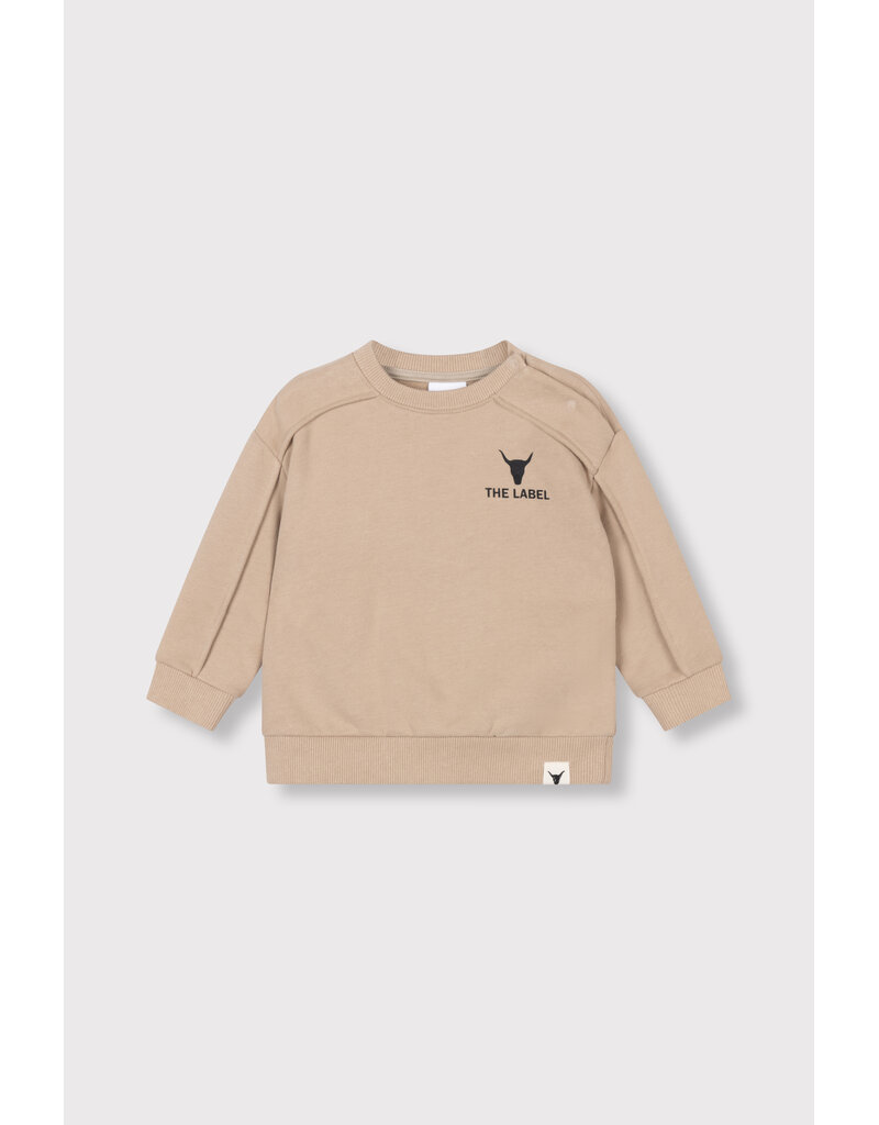 Alix the Label Baby Knitted Pintuck Sweater Sand