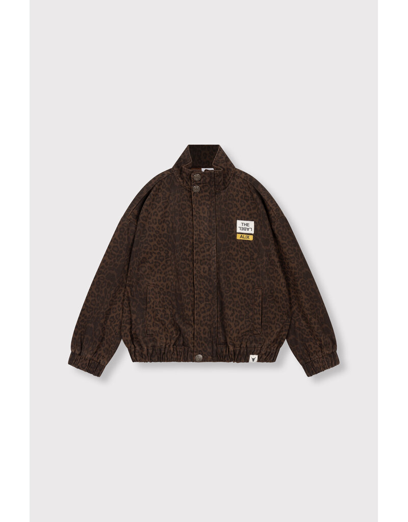 Alix the Label Woven Leopard Jacket Animal