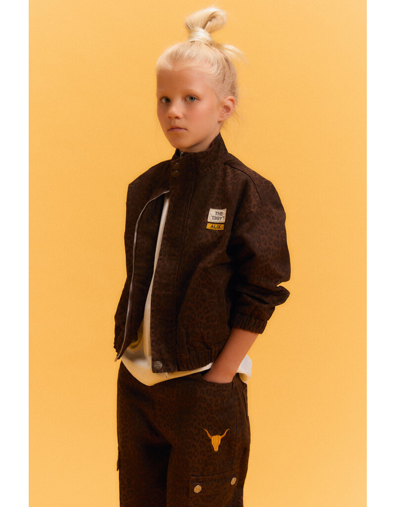 Alix the Label Woven Leopard Jacket Animal