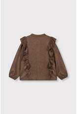 Alix the Label Knitted Shiny Ruffle Blouse