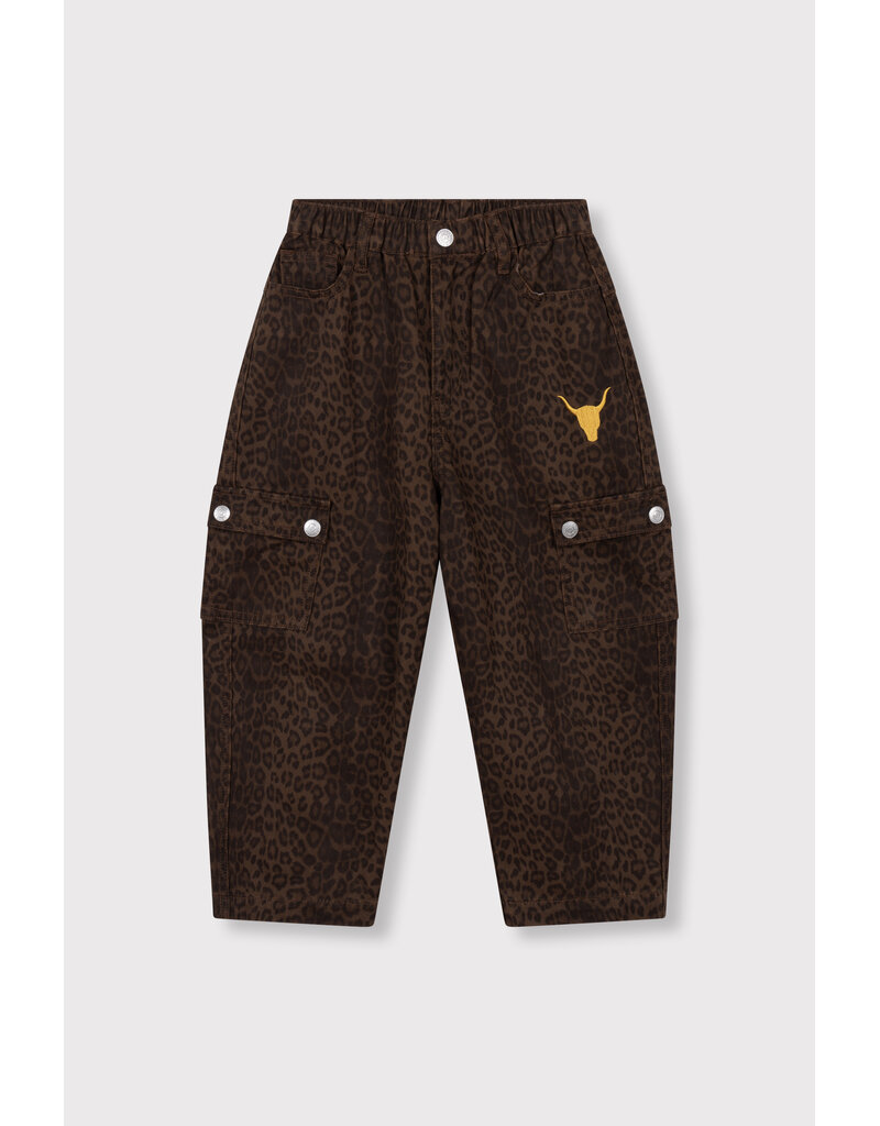 Alix the Label Woven Leopard Cargo Pants Animal