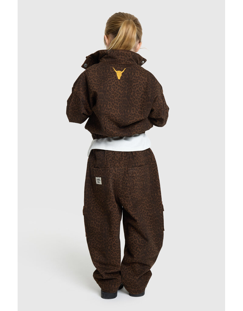 Alix the Label Woven Leopard Cargo Pants Animal